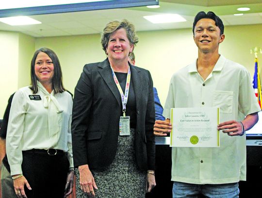 Student’s compassion, fundraising lauded by BISD