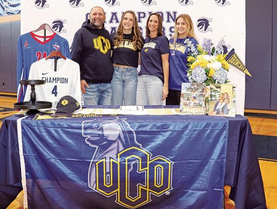Taylor Fenton signs with the University of Central Oklahoma