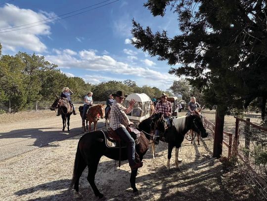 Trail riders ready for ride to rodeo