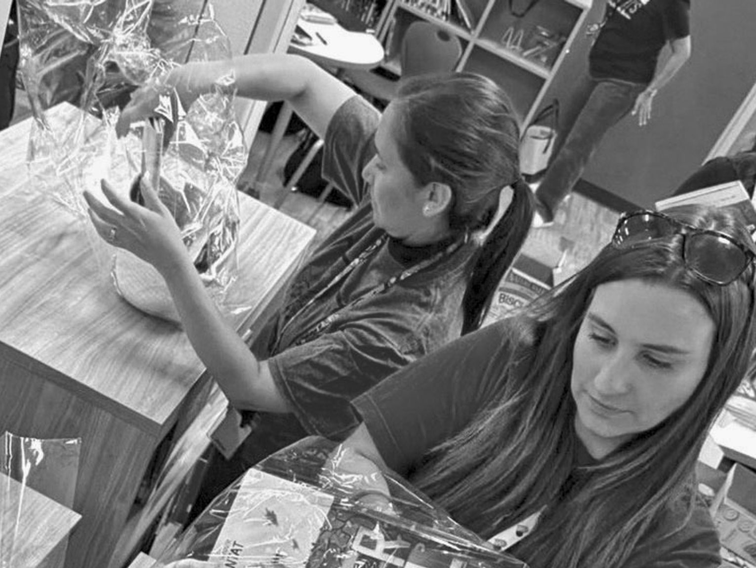 Teachers assemble baskets for counterparts in Hunt, Ingram