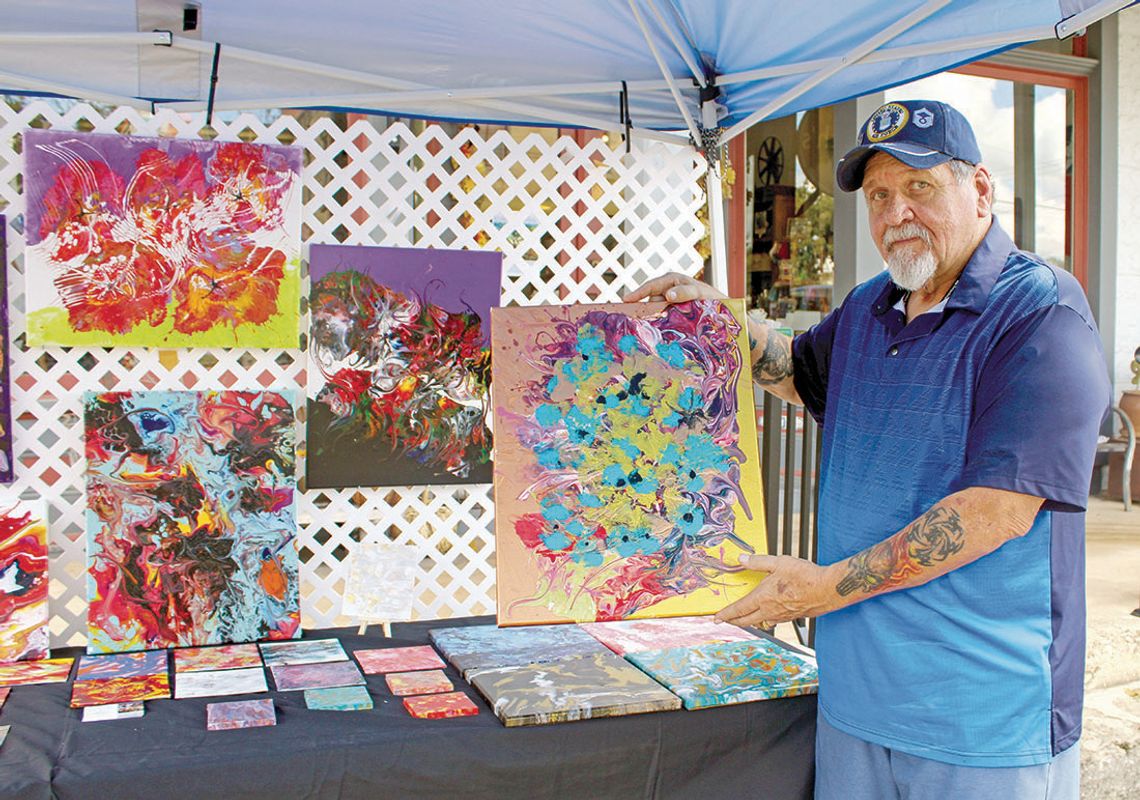 Artists enjoy displaying their work at Comfort Art Fest