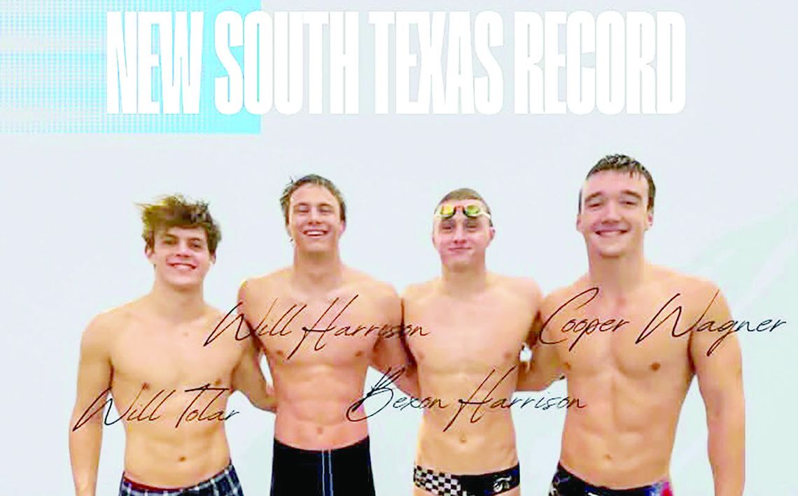 BISD SWIMMERS COMBINE TO SET SOUTH TEXAS RECORD