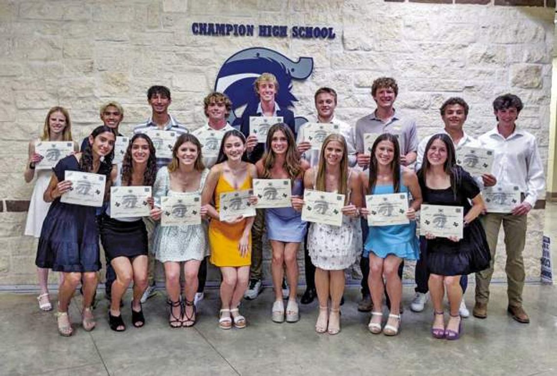 Boerne Champion Track & Field Athletic Ceremony