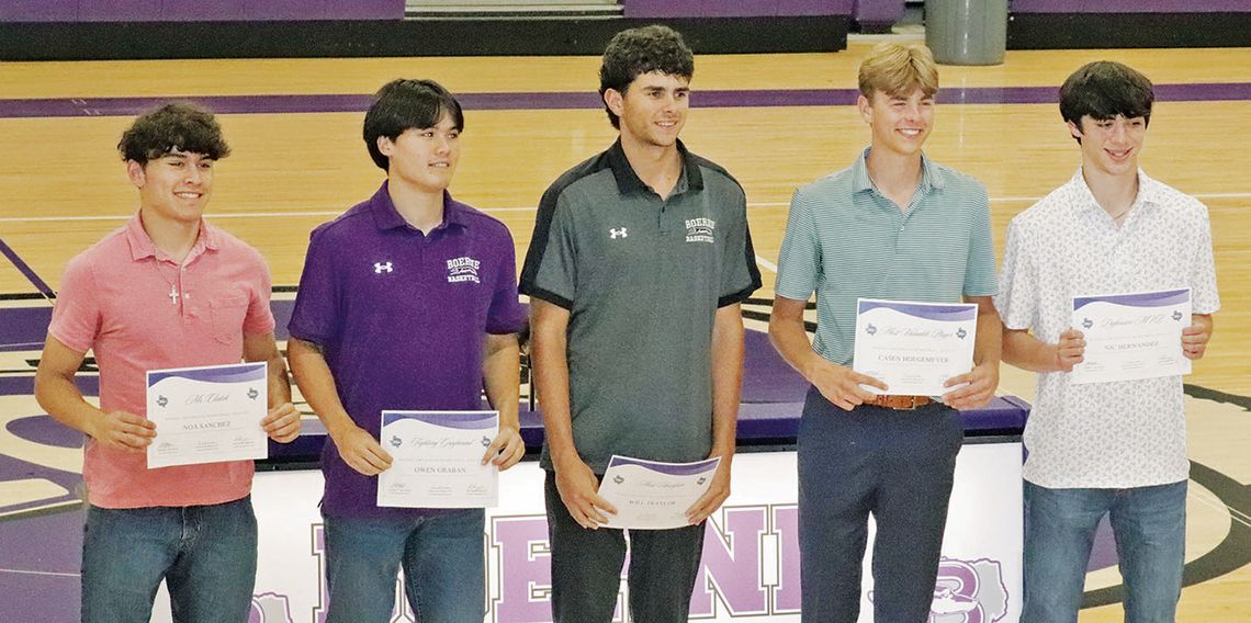 Boerne High Boys Basketball Awards Ceremony Boerne High Boys Basketball Awards Ceremony