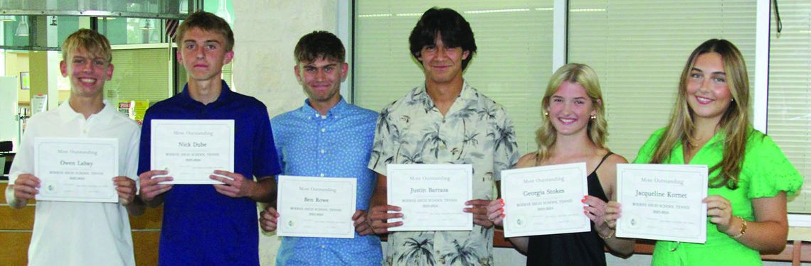 Boerne High Tennis Award Winners