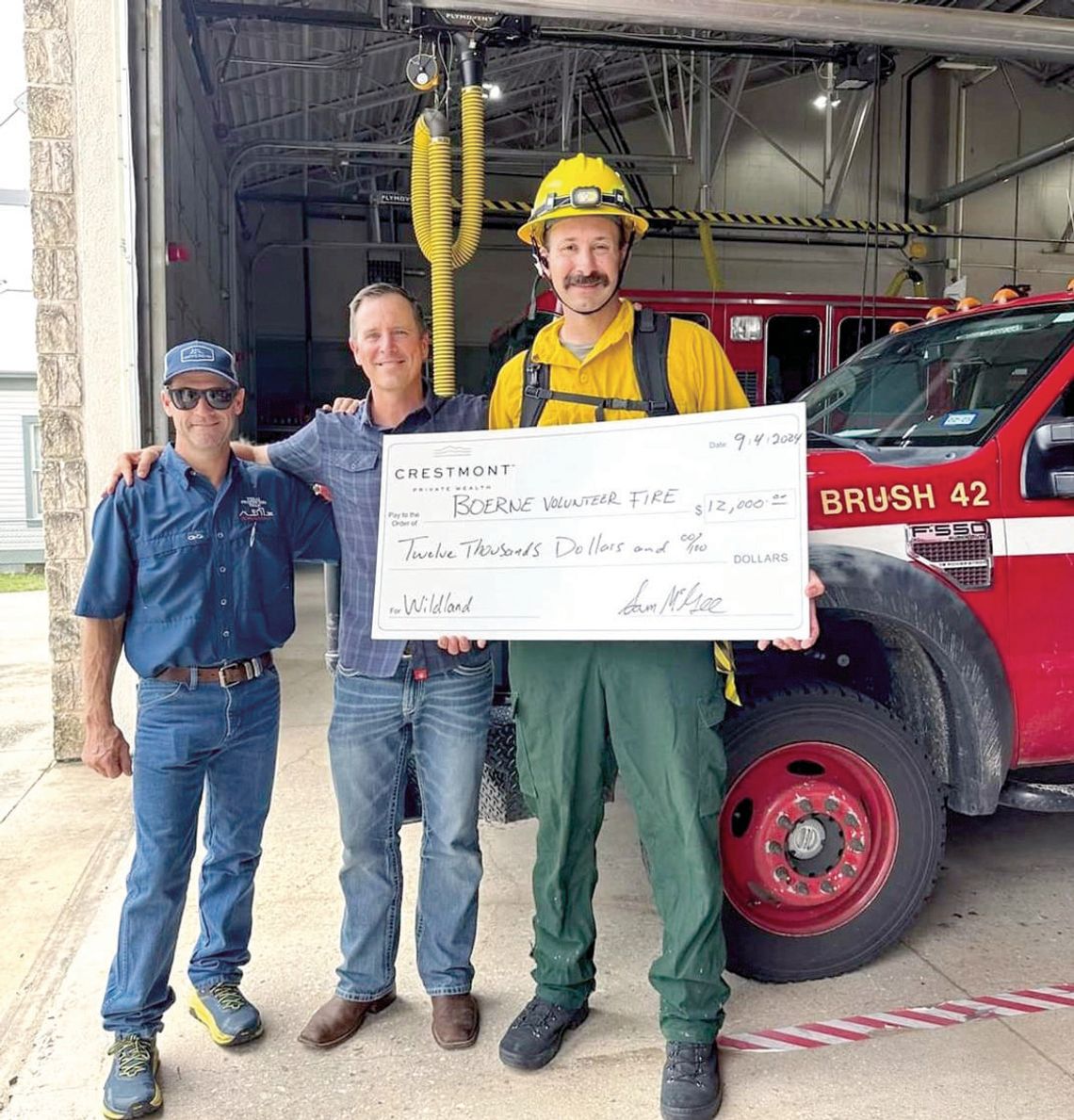 Boerne VFD receives donation