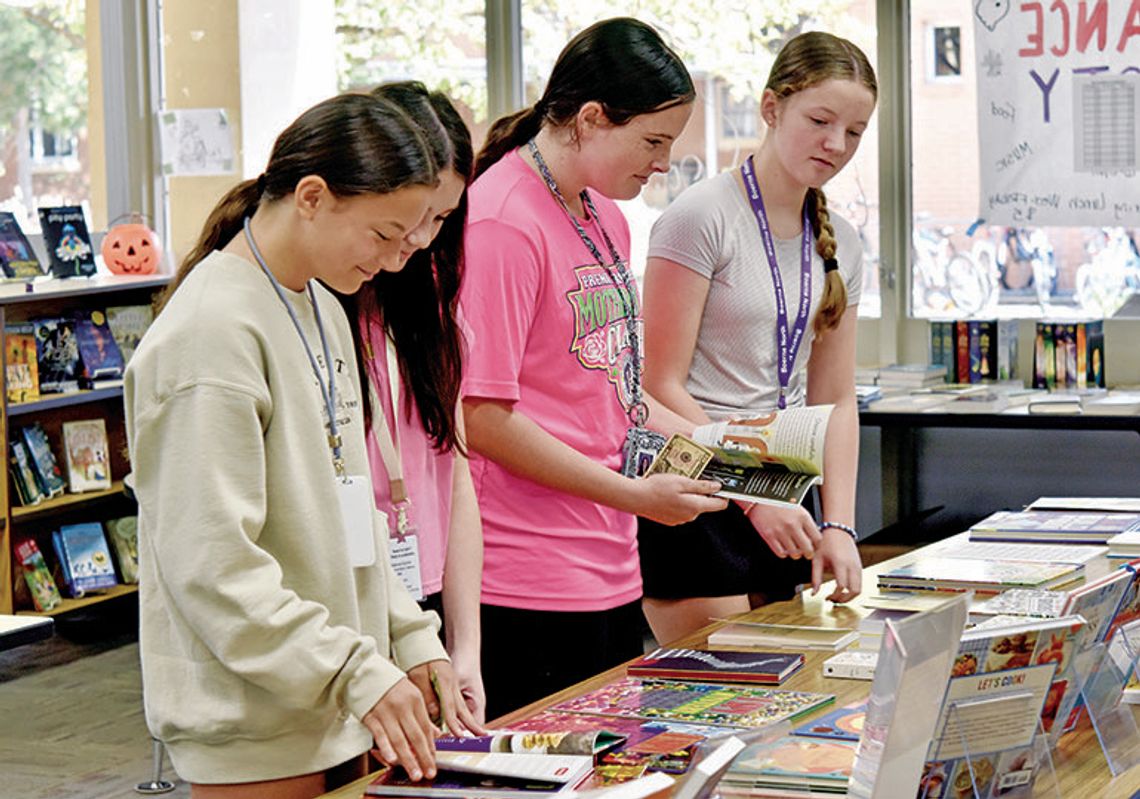 Bookstore partners with middle school for book fair