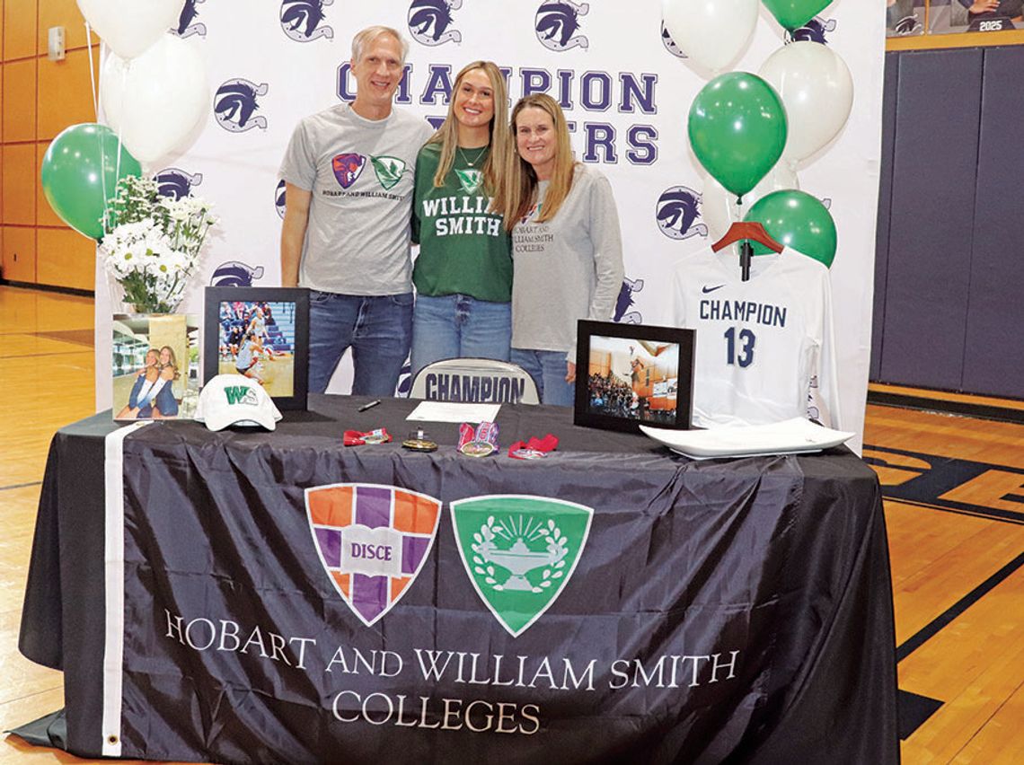 Cassidy Breuer signs with Hobart and William Smith Colleges