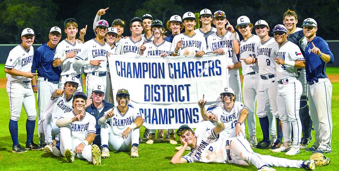 Champion baseball team wraps up 26-5A district title