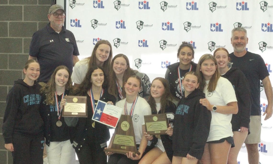 Champion girls win regional swim title, break four pool records at SWISD Natatorium