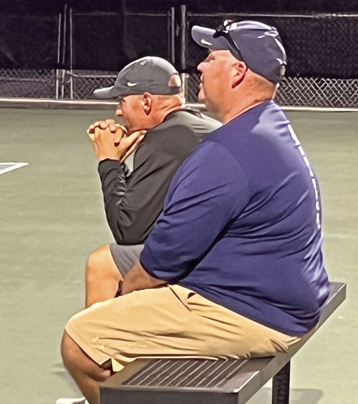 Chargers defeat Greyhounds in first-ever district tennis match