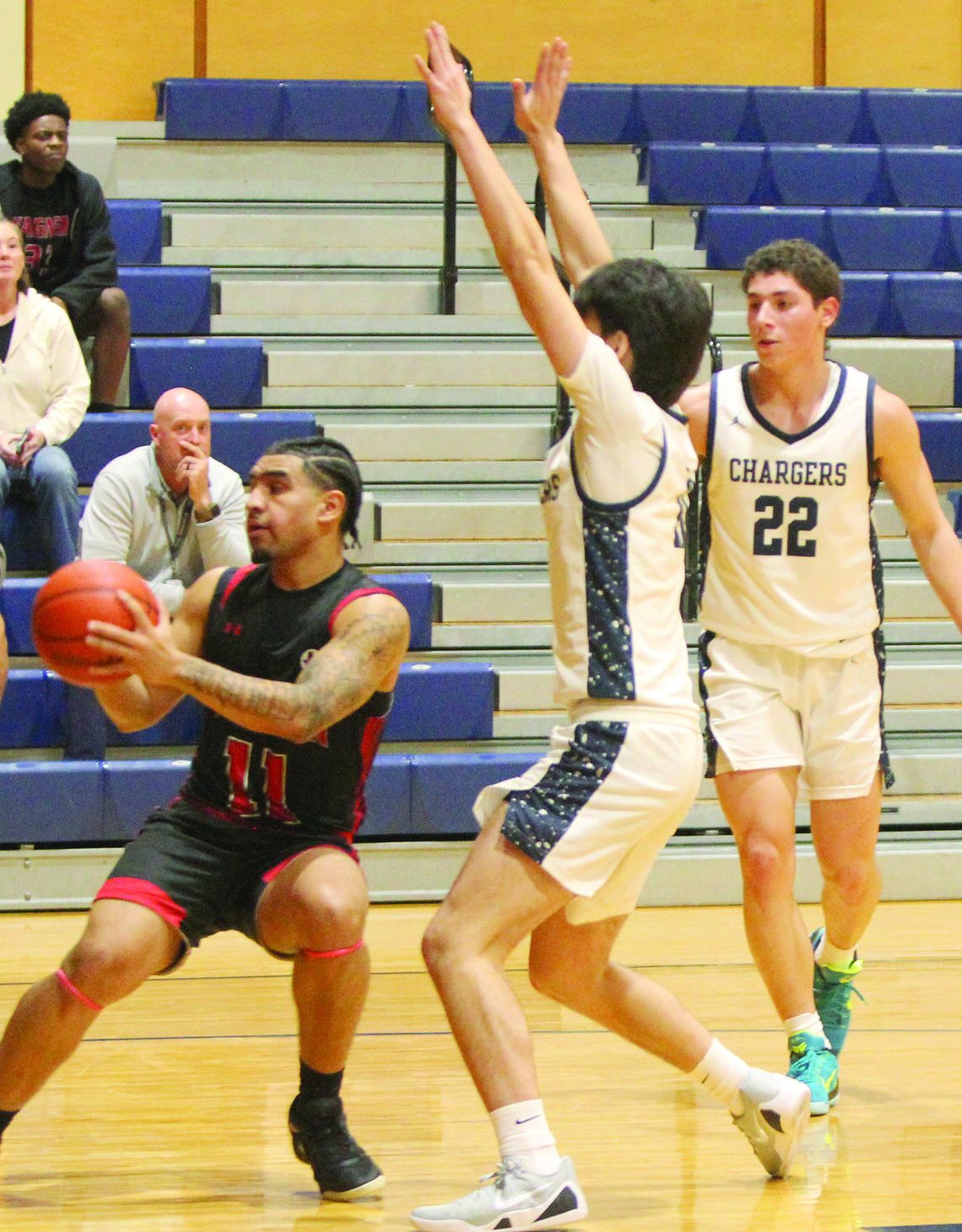 Chargers hold off Wagner, 52-47