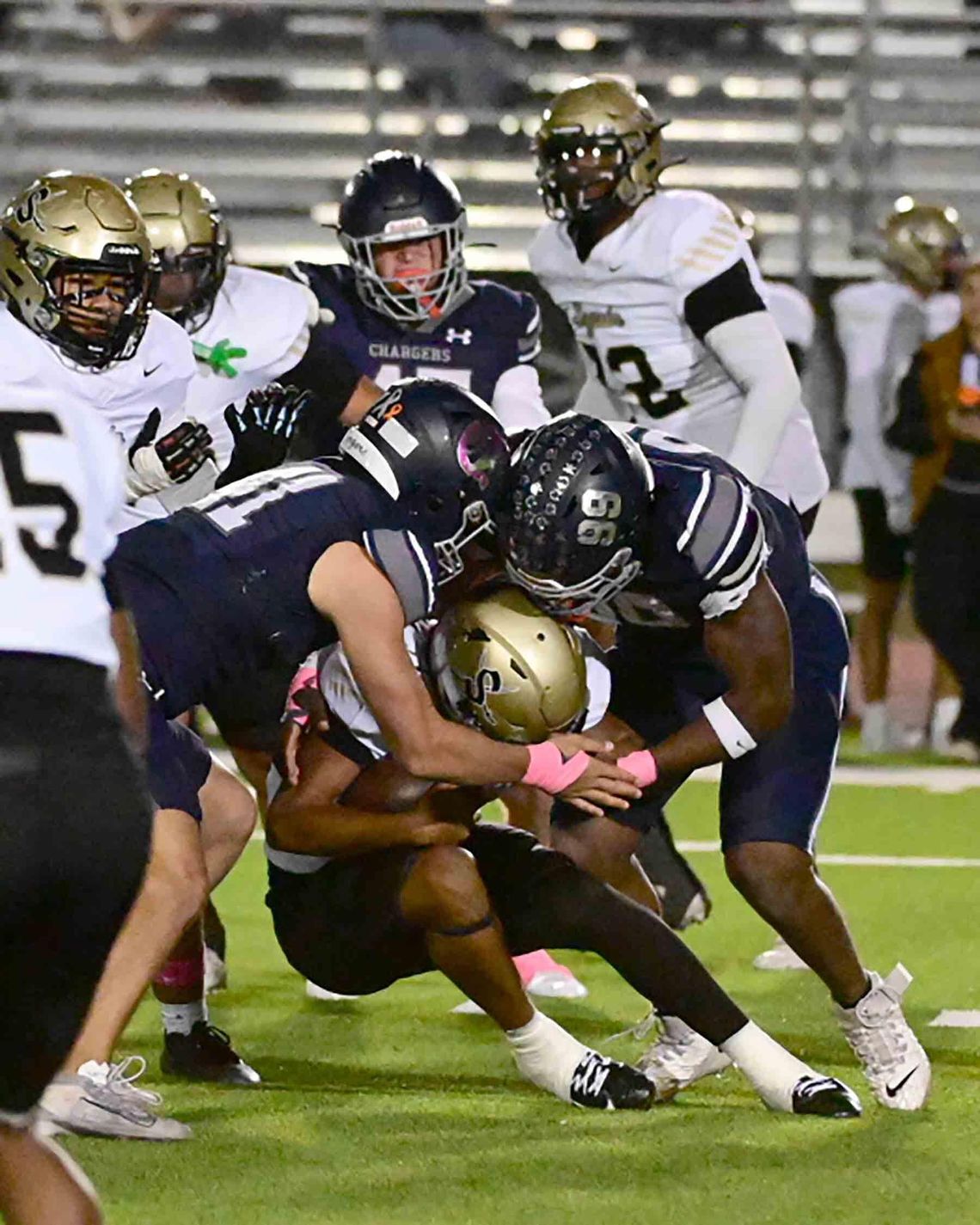 Chargers maul Matadors by 50 points