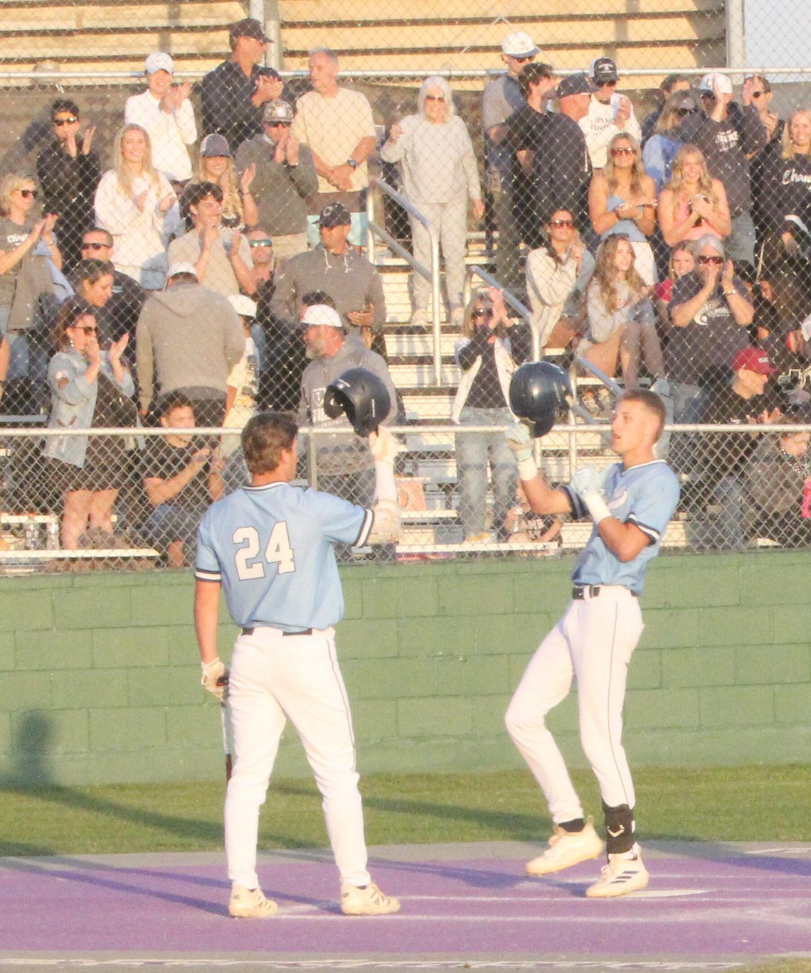 Chargers split series with Greyhounds