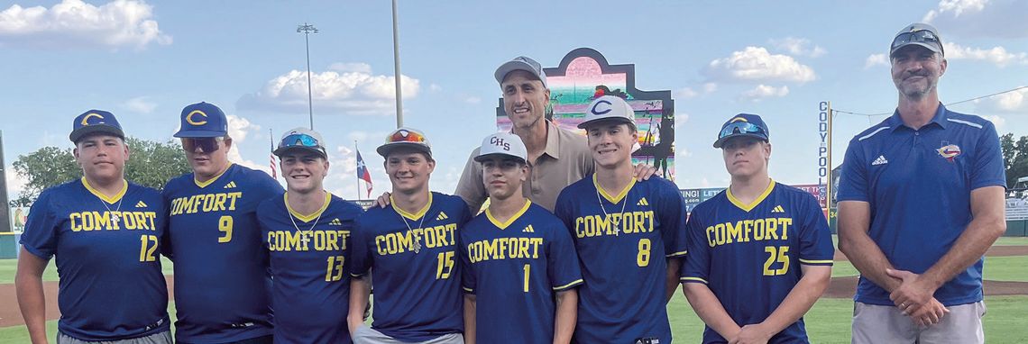 Comfort takes part in Missions fundraiser that featured a first pitch from Manu Ginobili