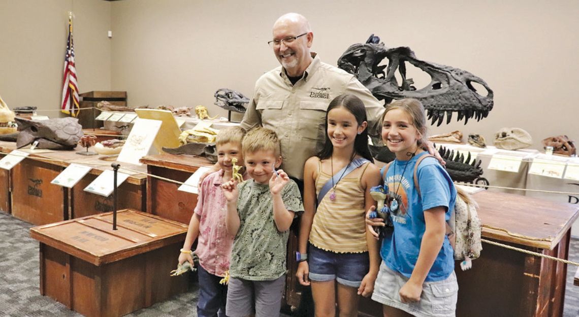 Dinosaur exhibit wraps up library summer program Dinosaur exhibit wraps up library summer program