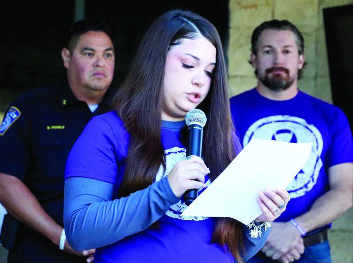 Domestic-abuse survivor shares message of hope