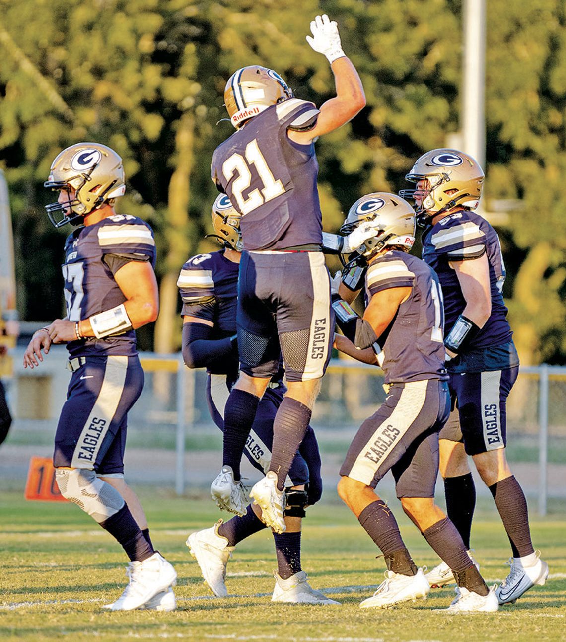 Eagles dominate district opponent on the road