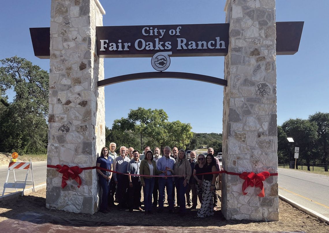 Fair Oaks Ranch Gateway ‘welcome’ complete