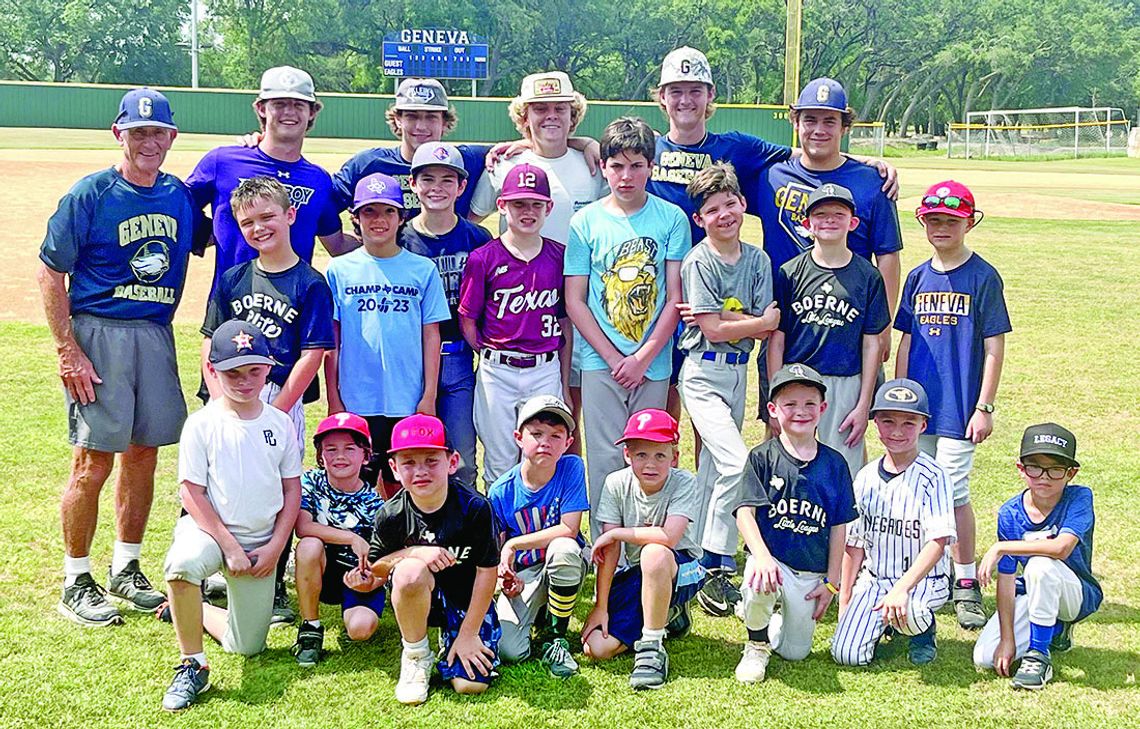 Geneva School of Boerne hosts baseball camp