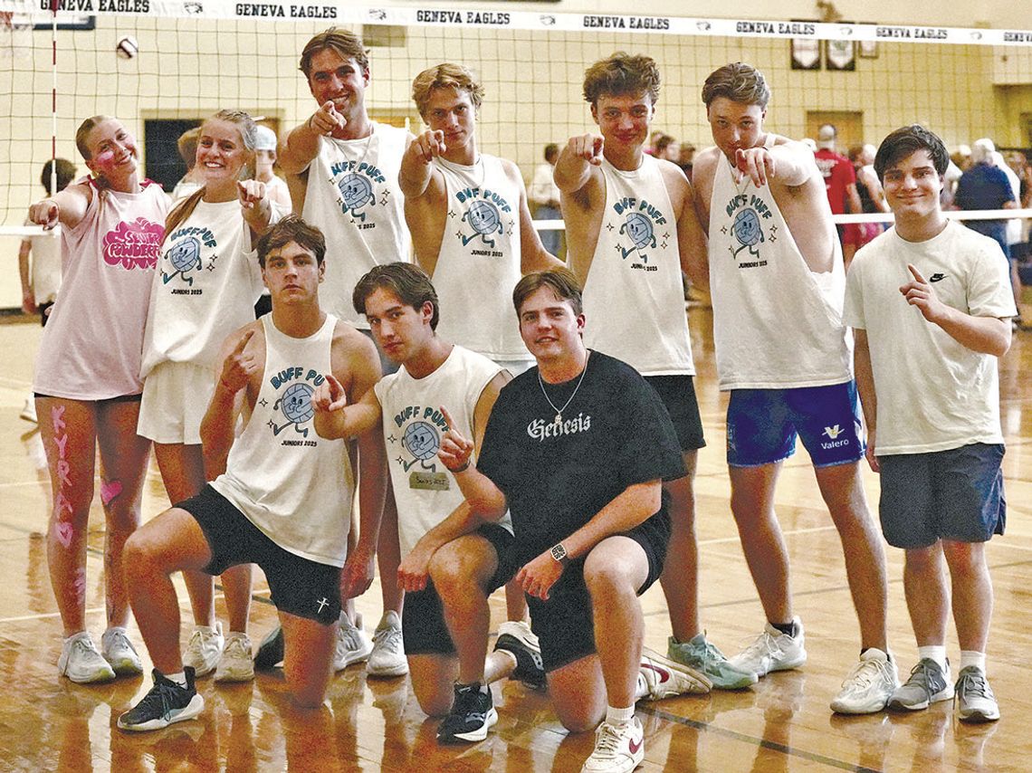 Geneva seniors win Buff Puff volleyball contest