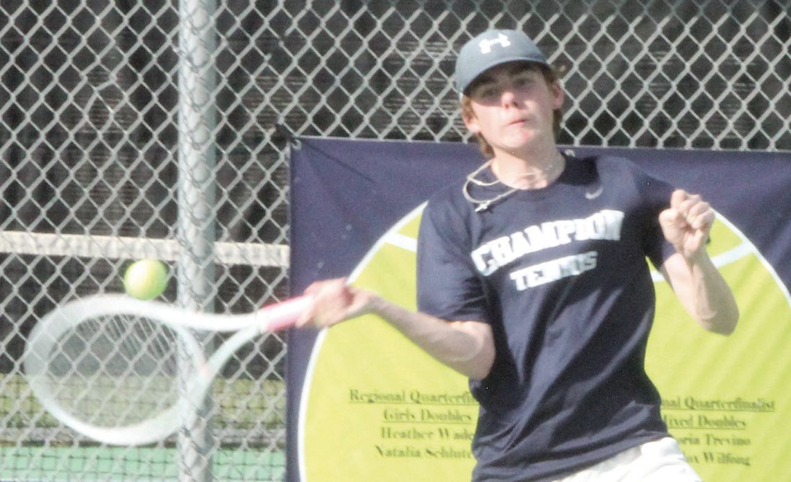 Greyhound, Charger tennis teams play district matches