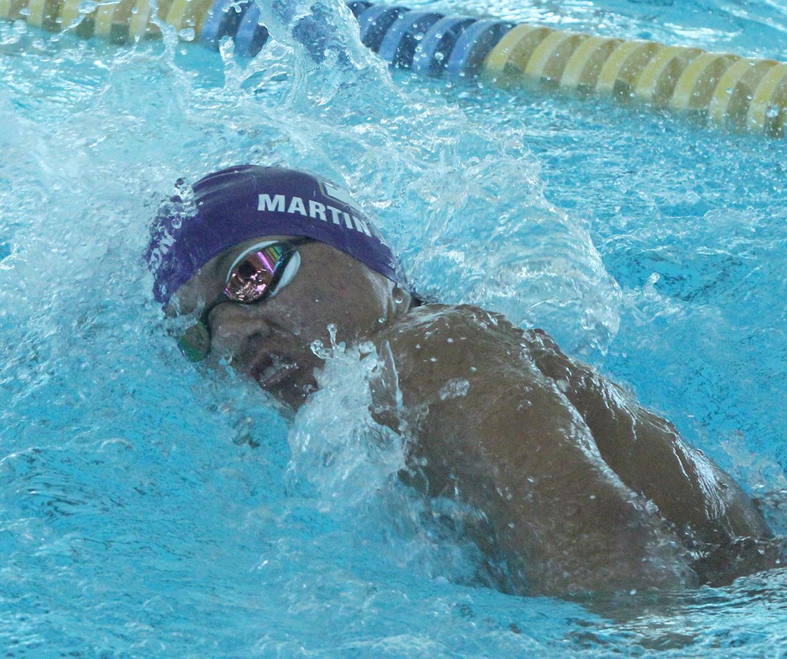 Greyhounds finish second at district swim meet