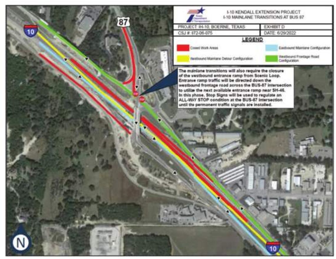 I-10 road work to alter traffic