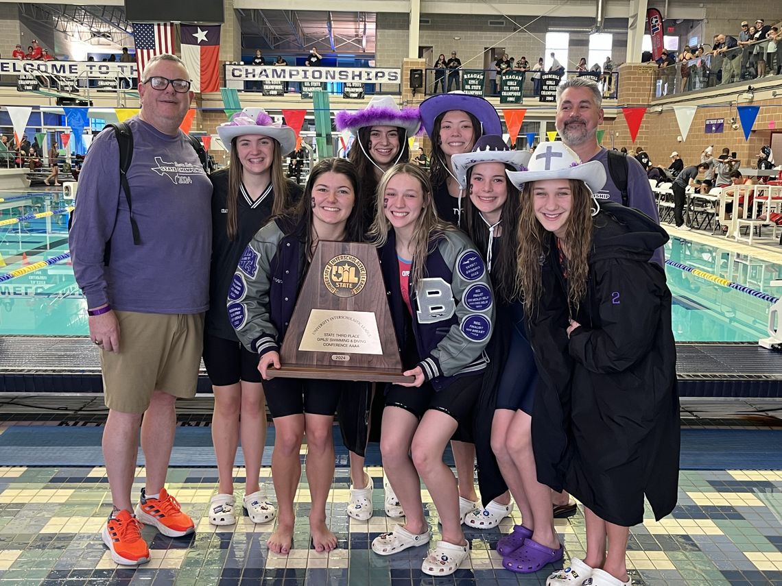 Lady Greyhounds place third at 4A state swim meet