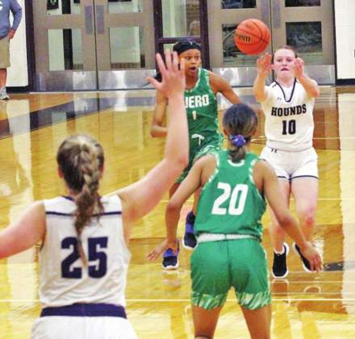 Lady Hounds gobble up Gobblers in playoff opener