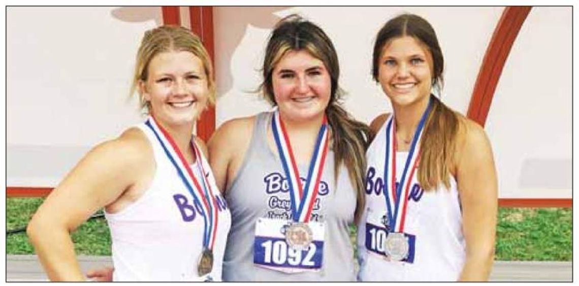 Lady Hounds win 3 medals at state track and field meet