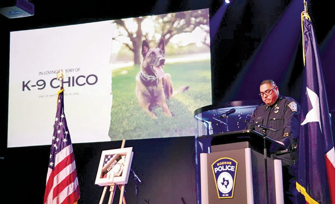 Law enforcement pays tribute to fallen K9 Chico