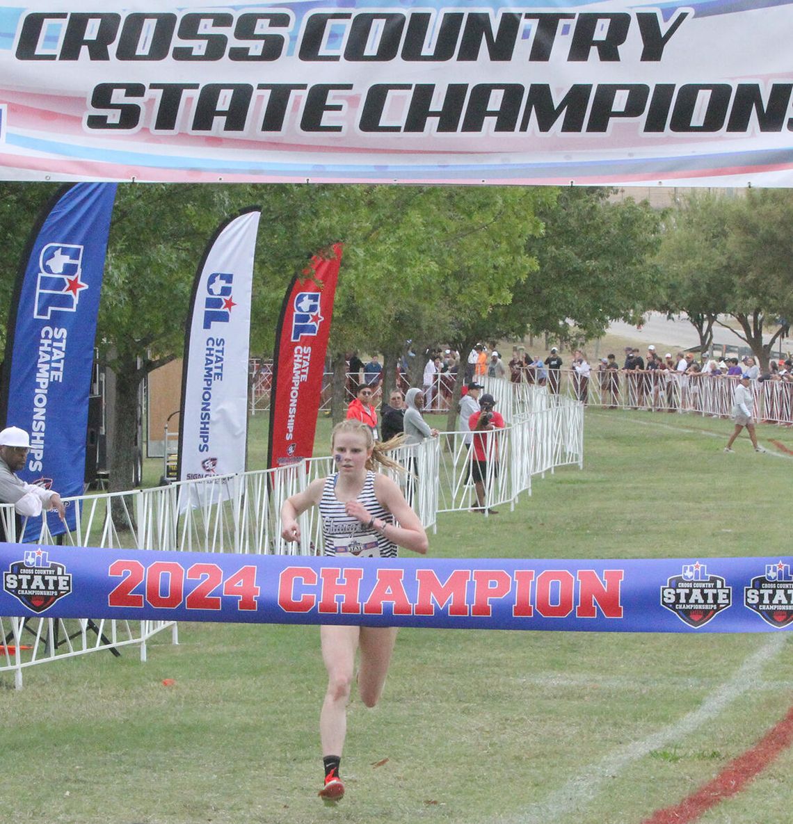 Leachman defends her state title as Lady Chargers finish seventh