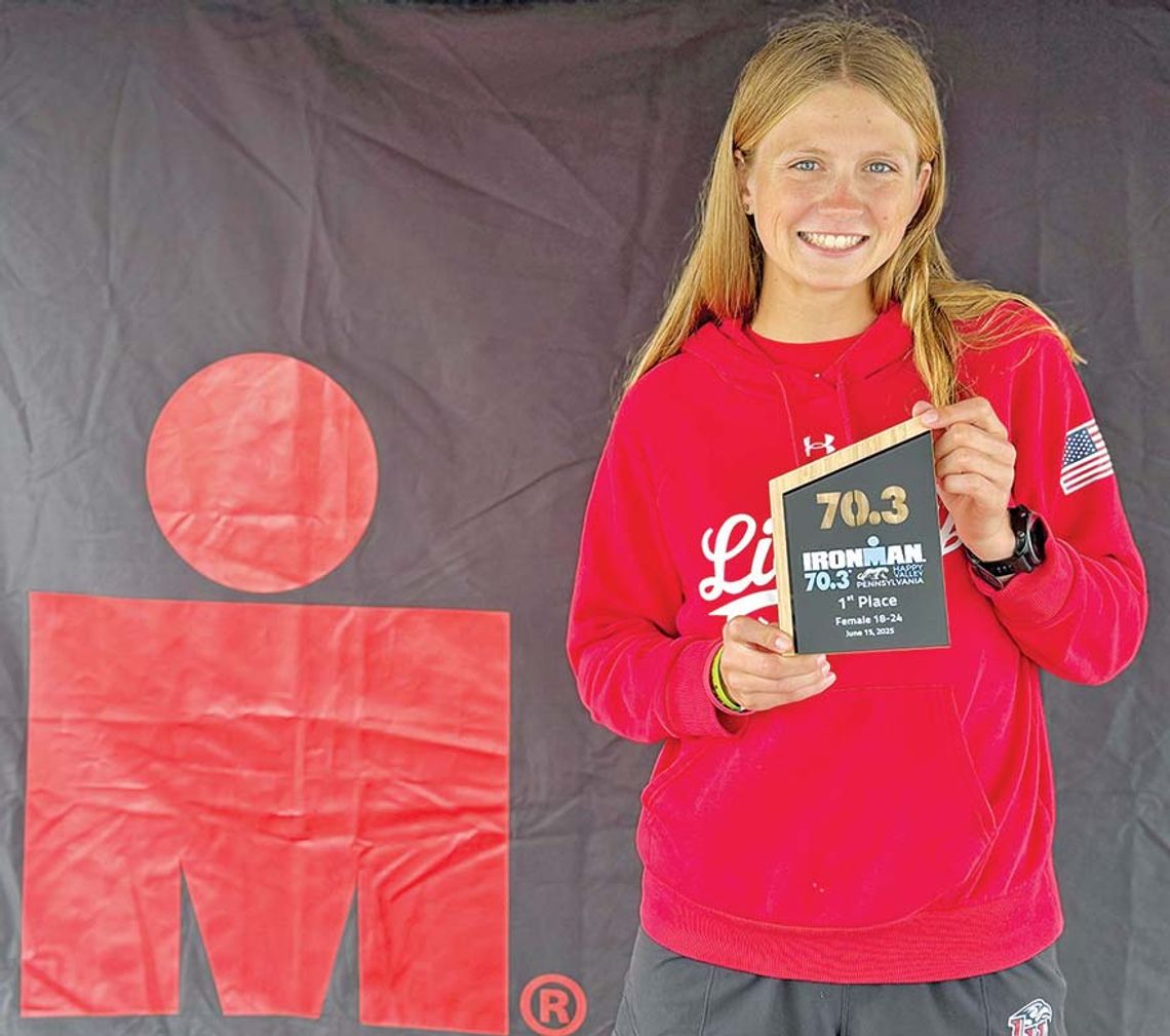 Leininger wins her age group in 70.3 Ironman