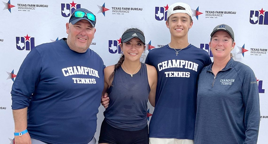 Lewis, Henderson compete in mixed doubles at 5A state tennis tourney