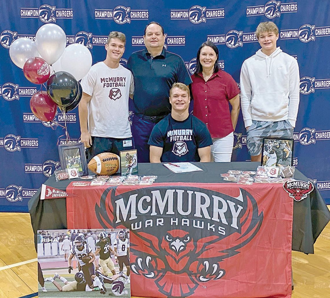 Riha signs with McMurry University