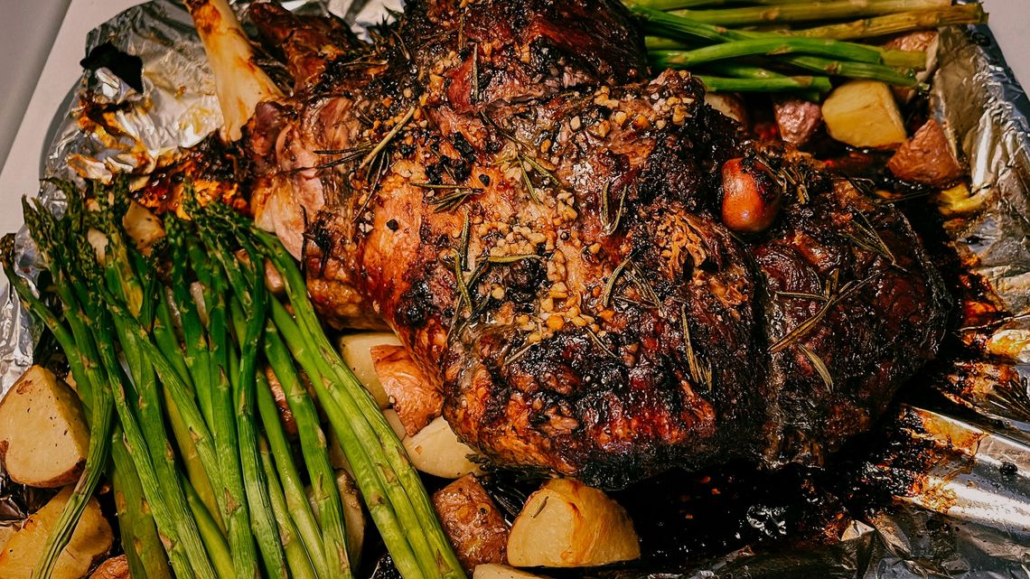 Roasted lamb is an Easter Sunday classic