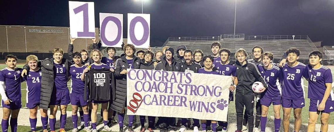 Strong reaches 100th career victory