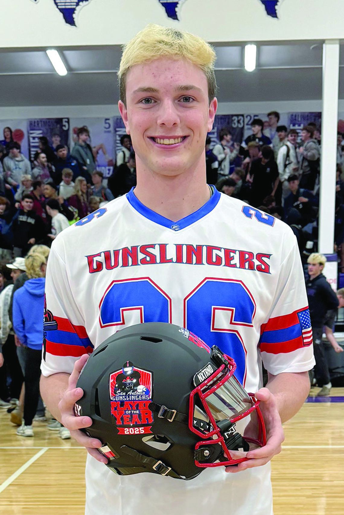 Sweeney named San Antonio Gunslingers Player of the Year