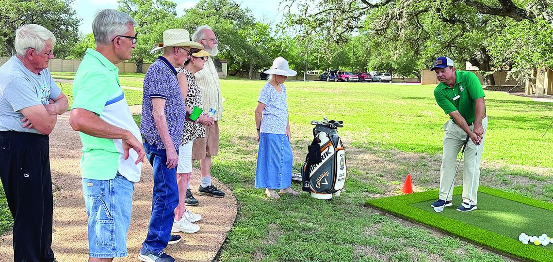 The Center hosts golf clinic