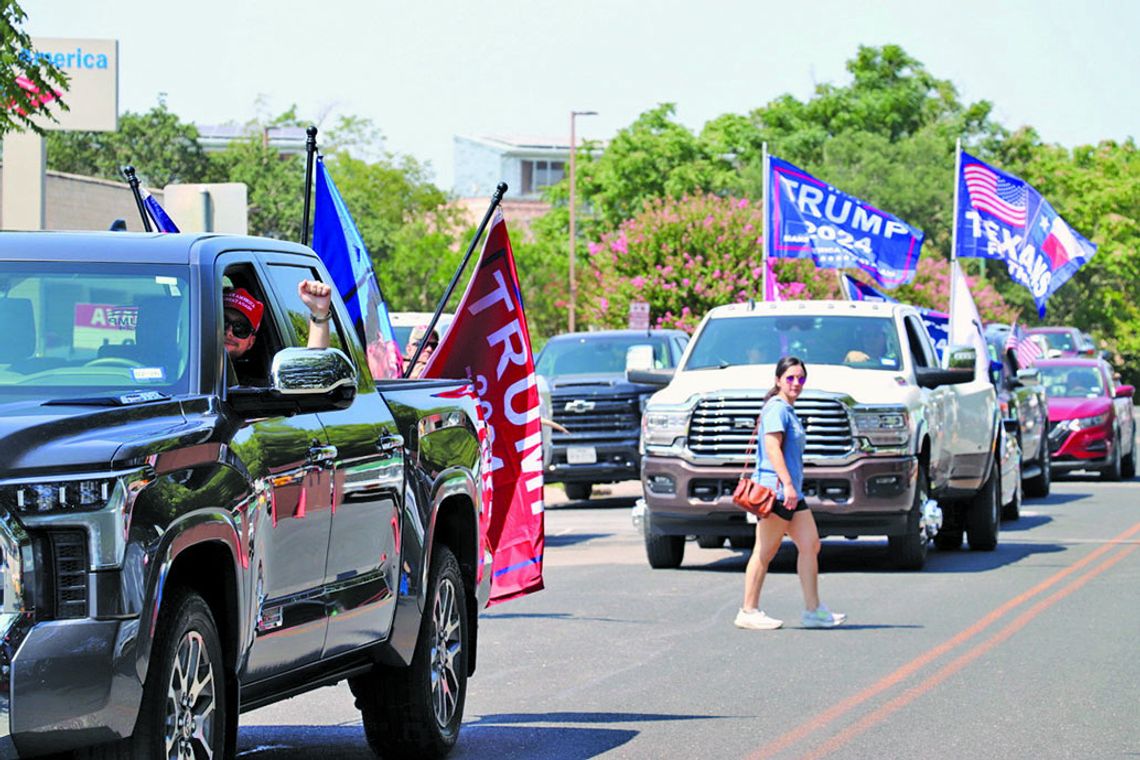 Trump train traverses Hill Country Mile