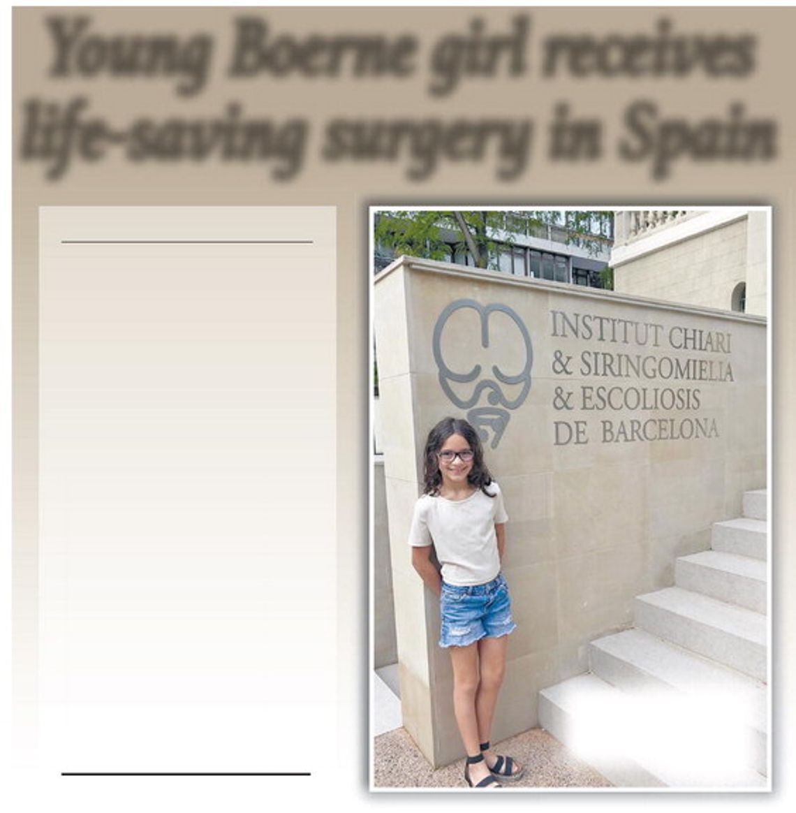 Young Boerne girl receives life-saving surgery in Spain