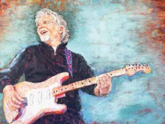 Lleanna Griffin Brinsmade, “Opening Night No. 1,” celebrating musicians, pastel, Boerne Art League, other walls exhibit.