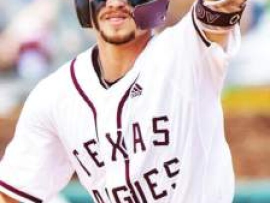 Boerne Champion graduate Jordan Thompson will compete in the College World Series beginning this weekend as part of the Texas A&amp;M University baseball squad. Photo courtesy of Texas A&amp;M University Athletics