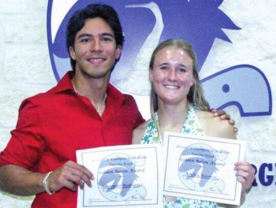 Alexander Rodriguez and Ainsley Rosenow earned Golden Baton Awards.