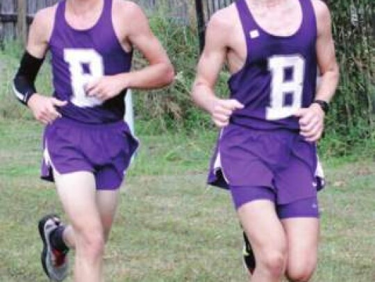 The Boerne boys race at the Greyhound meet last fall.