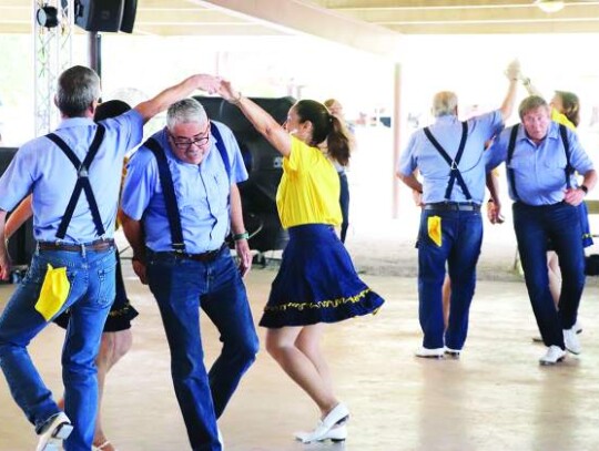 The Fire on the Mountain Cloggers made their annual appearance at the Kendall County Fair & Rodeo again this year and entertained audiences with their lively dance routines. Star photo by Zachary-Taylor Wright