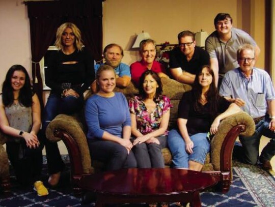 Cast of S.T.A.G.E., Inc. production of “Plaza Suite”. Back row, L to R: Ashley Fouse, Steve Burney, Barry Goettl, Jay Duval, Jackson Fischer. Front row, L to R: Jenna Shea, Elisabeth Steigelman, Sherri Small, Dawn Zinn, and Tom Hotaling. Opens October 6.