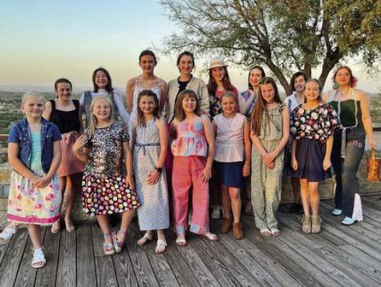 Several girls competed on their ability to buy fabrics and construct garments culminating in a 4-H Fashion Show. The local 4-H groups have a Fashion Club that meets every third Tuesday. Submitted photo.