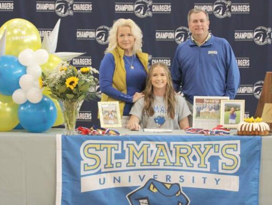 Champion’s Savannah Dupre signed a national letter of intent to golf at St. Mary’s University. Champion’s Savannah Dupre signed a national letter of intent to golf at St. Mary’s University.